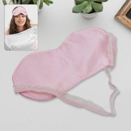 New Men, Women Blindfold Soft Satin Sleep Mask Eye Mask Blind fold Block Out Light for Travel, Shift Work Meditation (1pc)