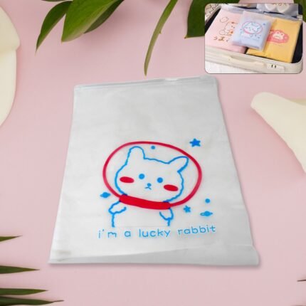 Reusable Multipurpose Pouch (28x20 cm) ?Durable, and Stylish Storage Solution for Cosmetics, Stationery, Toiletries (1 Pc)