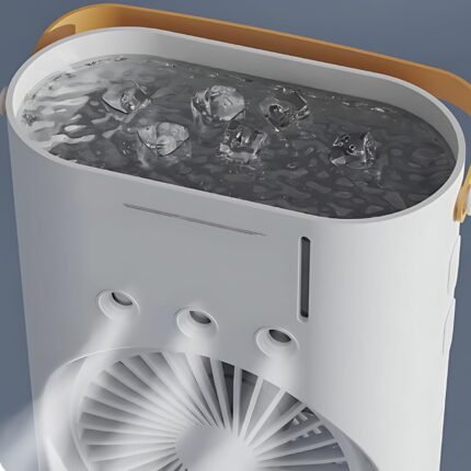 Electric Fan Desktop Double-Head Powerful Air Cooler (1 Pc With Remote)
