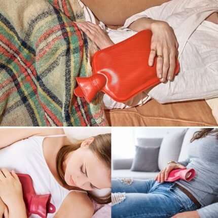 Rubber Hot Water Heating Bag: Comfortable and Effective Pain Relief for Cramps, Aches, and Tension