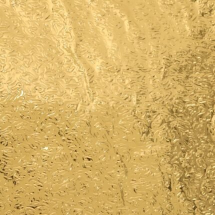 Oil-Proof Waterproof Self-Adhesive Aluminum Foil Wallpaper (60cm 2m, Gold, Roll)
