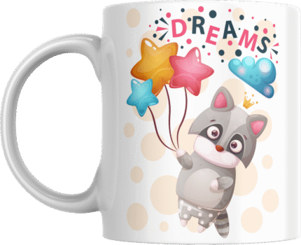 Printed Ceramic Mug | Coffee Mug | Tea Mug | Milk Mug | Designer Mug | 330 ml, Microwave & Dishwasher Safe | Mug for Kids | Mug for Friend, Birthday Gift