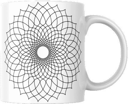 Mandala Printed Ceramic Mug | Coffee Mug | Tea Mug | Milk Mug | Designer Mug | 330 ml, Microwave & Dishwasher Safe | Mug for Kids | Mug for Friend, Birthday Gift