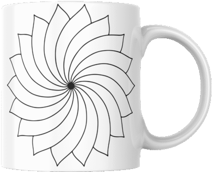 Mandala Printed Ceramic Mug | Coffee Mug | Tea Mug | Milk Mug | Designer Mug | 330 ml, Microwave & Dishwasher Safe | Mug for Kids | Mug for Friend, Birthday Gift