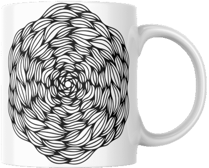 Mandala Printed Ceramic Mug | Coffee Mug | Tea Mug | Milk Mug | Designer Mug | 330 ml, Microwave & Dishwasher Safe | Mug for Kids | Mug for Friend, Birthday Gift
