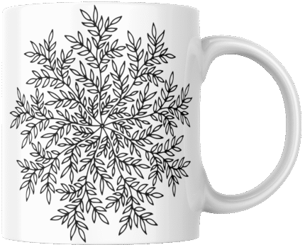 Mandala Printed Ceramic Mug | Coffee Mug | Tea Mug | Milk Mug | Designer Mug | 330 ml, Microwave & Dishwasher Safe | Mug for Kids | Mug for Friend, Birthday Gift